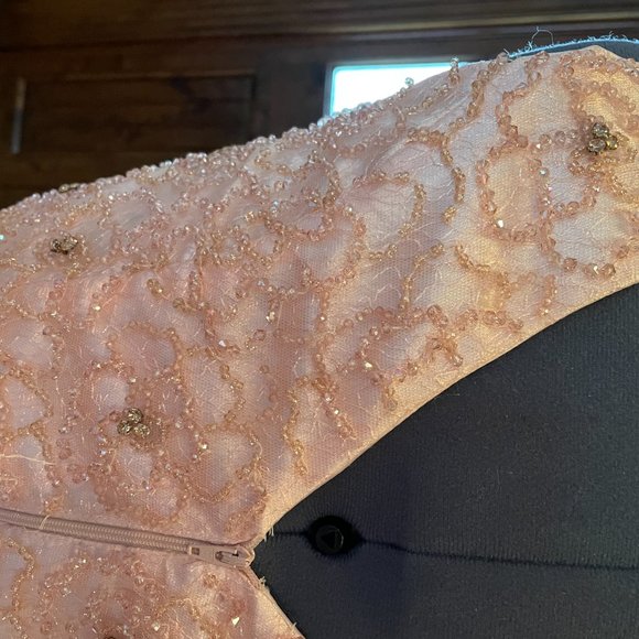 JVN by Jovani Two-Piece Pink Embellished Dress - Picture 5 of 6